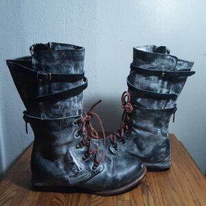 Freebird by Steven Leather Ravi Boots in Black